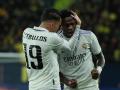 Ceballos y Vinicius celebran el tercer gol del Real Madrid