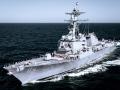 El destructor norteamericano USS Bulkeley, destinado en la base naval de Rota (Cádiz)