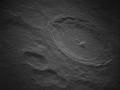 La imagen muestra un área de 200 por 175 kilómetros en el cráter Tycho.