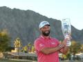 Jon Rahm, este domingo, tras ganar el The American Express