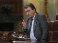 El portavoz del PNV, Aitor Esteban, durante el debate