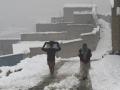 La nieve colapsa Kabul, capital de Afganistán