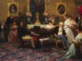 Chopin tocando frente a la familia aristocrática de los Radziwiłł