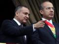 El exministro de Seguridad Pública Genaro García Luna y el expresidente de México Felipe Calderón