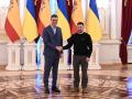 El presidente del Gobierno, Pedro Sánchez, se reúne con el presidente de Ucrania, Volodímir Zelenski
