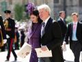 Earl Spencer Charles Spencer and Karen Spencer attending the wedding ceremony of Prince Harry of Wales and Ms. Meghan Markle in Windsor, England on May 19, 2018.