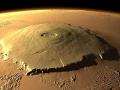 Recreación virtual del monte Olimpo de Marte