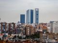 Vista de las Cuatro Torres desde el Faro de Moncloa