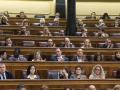 Los diputados del PSOE durante un pleno