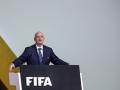 El presidente de la FIFA, Gianni Infantino, en un acto de la FIFA
