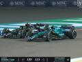 El momento del adelantamiento de Alonso a Hamilton en Baréin