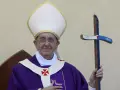 El Papa Francisco durante su visita a Lampedusa
