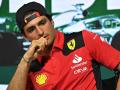 Carlos Sainz, en rueda de prensa antes del Gran Premio de Arabia Saudí