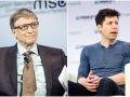 Bill Gates (i.) y Sam Altman