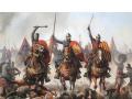 La carga de los tres reyes obra de Augusto Ferrer-Dalmau