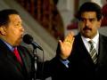 Hugo Chávez y Nicolás Maduro
