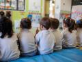 Varios niños en la guardería de la base ‘Príncipe’ de Paracuellos de Jarama