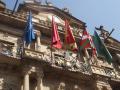 Bildu llegó a colocar la ikurriña en el balcón del Ayuntamiento de Pamplona en 2015