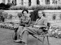 Prince Edward  and Wallis Simpson Duke & Duchess of Windsor in the grounds of Charters in Sunninghill, Berkshire.