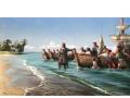 La primera playa (Descubrimiento de América) por Ferrer Dalmau