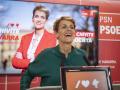 La secretaria general y candidata del PSN-PSOE, María Chivite, el pasado 1 de abril