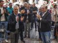 El presidente del PNV, Andoni Ortúzar (derecha), y del Gobierno vasco, Íñigo Urkullu (izquierda) durante la celebración del 'Aberri Eguna' en Bilbao