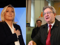 Marine Le Pen y Jean-Luc Mélenchon