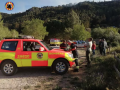 Bomberos en el incendio de Alcira (Valencia)
