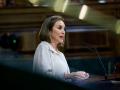 La portavoz del PP, Cuca Gamarra, interviene en el pleno celebrado este jueves en el Congreso