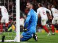 David de Gea se lamenta tras encajar uno de los tres goles que marcó el Sevilla