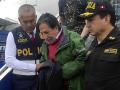 El expresidente de Perú Alejandro Toledo a su llegada al país