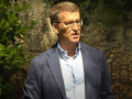 El presidente del PP, Alberto Núñez Feijóo, en Tarragona