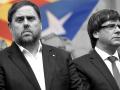 Montaje: Oriol Junqueras y Carles Puigdemont, las dos caras de la moneda independentista