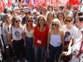 Varios ministros del Gobierno han acudido a la manifestación de UGT y CC.OO. celebrada en Madrid