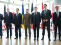 Los líderes de las siete potencias del G7 acuerparon al presidente ucraniano Volodímir Zelenski