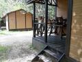 Bungalows del Camping Internacional de Aranjuez, cerrado por covid.