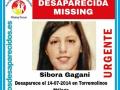 Cartel de desaparición de Sibora Gagani