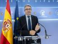 El portavoz del PSOE en el Congreso, Patxi López, durante una rueda de prensa anterior a la Junta de Portavoces, a 9 de mayo de 2023, en Madrid (España).
09 MAYO 2023;RUEDAS;PORTAVOCES;CONGRESO;CONGRESO DE LOS DIPUTADOS;JUNTA
Alberto Ortega / Europa Press
09/5/2023
