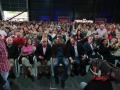 Pedro Sánchez y Adriana Lastra, en un mitin de la pasada campaña en Gijón