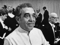 Gabriel García Márquez el día de la concesión del Nobel en 1982
