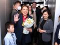 La presidenta de Honduras Xiomara Castro a su llegada a Shanghái, China