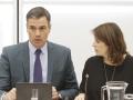 Pedro Sánchez y Adriana Lastra, en julio de 2022