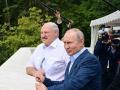 Alexander Lukashenko y Vladimir Putin en Sochi