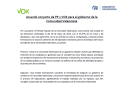 Encabezado del acuerdo entre PP y Vox en Comunidad Valenciana