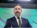 El líder de VOX, Santiago Abascal, interviene durante una rueda de prensa, en la sede nacional de VOX, a 29 de mayo de 2023, en Madrid (España). VOX se ha consolidado como el tercer partido nacional, tras los resultados electorales de ayer, 28 de mayo. El partido ha logrado triplicar concejales respecto a 2019, a pesar de que tanto en la Asamblea como en el Ayuntamiento de Madrid hayan bajado sus escaños respecto a 2019.
29 MAYO 2023;VOX;FORMACIÓN;ELECCIONES;RUEDA DE PRENSA;
Ricardo Rubio / Europa Press
29/5/2023