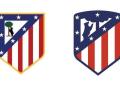 Los dos últimos escudos del Atlético de Madrid