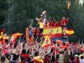 La celebración de la selección española por las calles de Madrid tras ganar la Eurocopa 2008