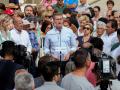 El candidato del PP a las elecciones generales, Alberto Núñez Feijóo, mantiene un encuentro con vecinos del municipio de Corrales del Vino (Zamora), este sábado