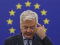 El comisario de Justicia, Didier Reynders, durante su intervención en el Parlamento Europeo
