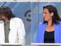 Francisco Sierra (Sumar) da la espalda a Rocío de Meer (Vox) en pleno debate